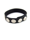 Ring Leather 5 Snaps Black