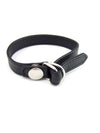 Ring Leather D Ring WSnap Release Black