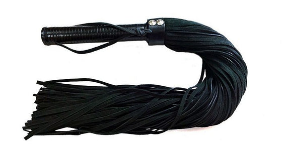 Long Suede Flogger Black