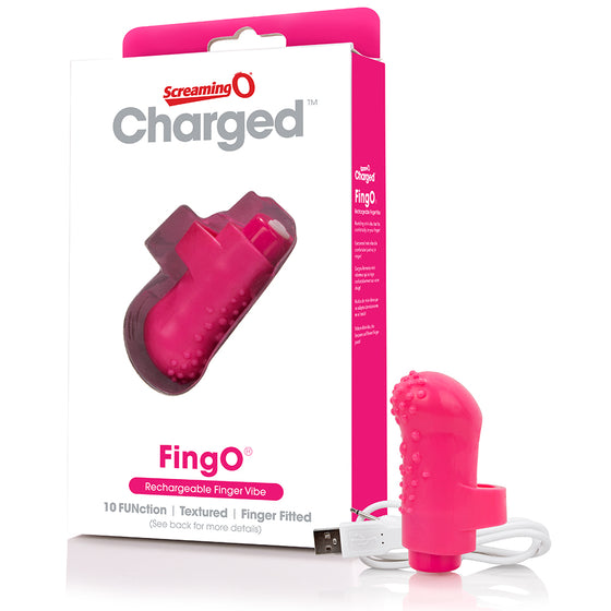 Screaming O Charged Fing O Vooom Mini Vibrator Pink