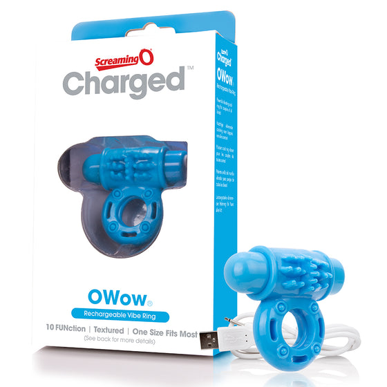 Screaming O Charged O Wow Vooom Mini Vibrator Blue