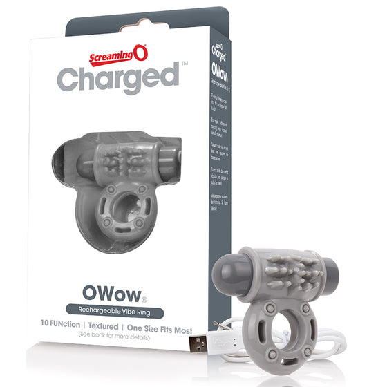 Screaming O Charged O Wow Vooom Mini Vibrator Grey