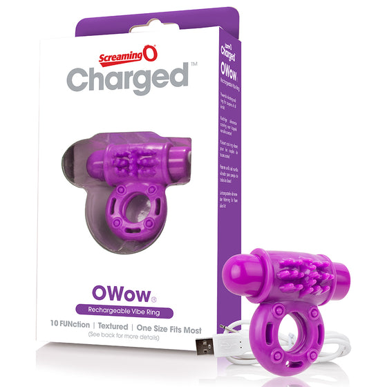 Screaming O Charged O Wow Vooom Mini Vibrator Purple