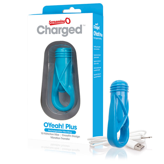 Screaming O Charged O Yeah Plus Vooom Mini Vibrator Blue