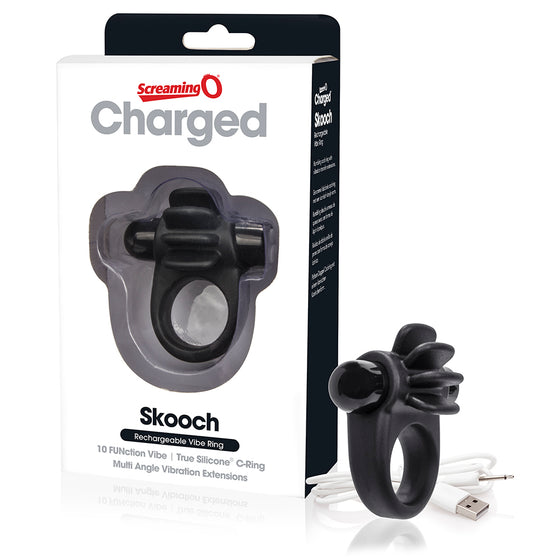 Screaming O Charged Skooch Vooom Mini Vibrator Black