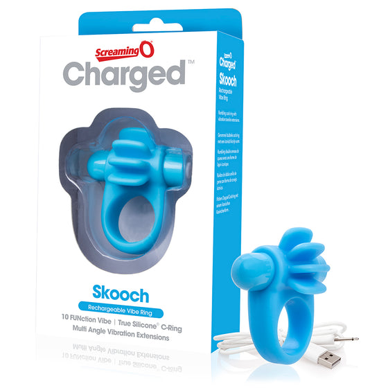 Screaming O Charged Skooch Vooom Mini Vibrator Blue