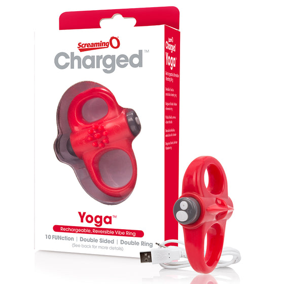 Screaming O Charged Yoga Vooom Mini Vibrator Red