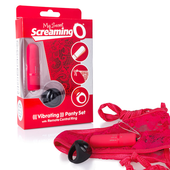 Screaming O Remote Control Panty Vibrator Red