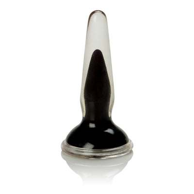 Crystal Cote Butt Plug Black 3 1/2in