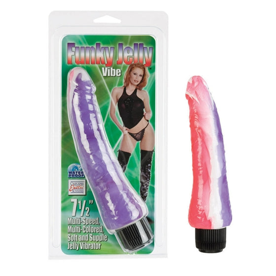 Funky Jelly Vibrator 7 1/2in