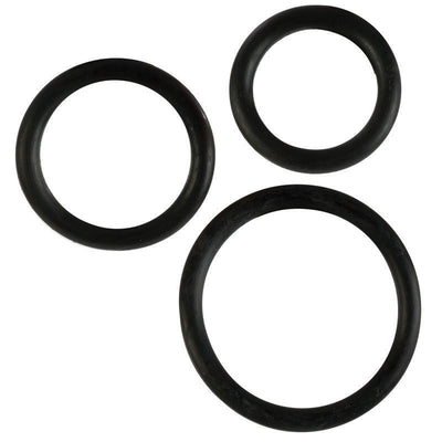 Rubber Ring Black 3 Pieces Set