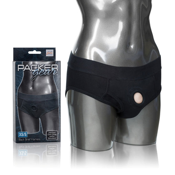 Packer Gear Black Brief Harness XsS