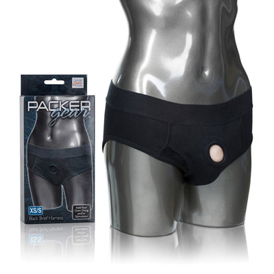 Packer Gear Black Brief Harness XsS