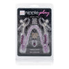 Nipple Play Clamps Purple Chain