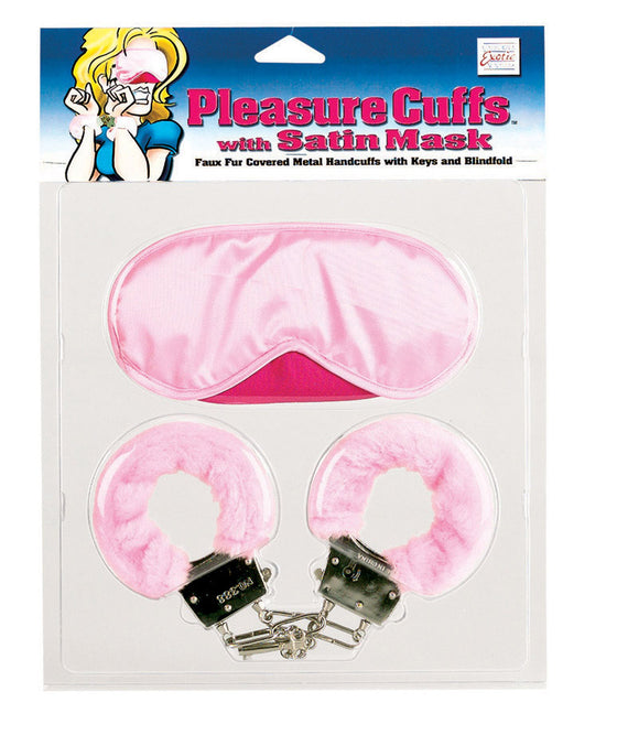 Pleasure Cuffs WSatin Mask