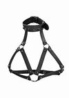 Ouch! Skulls & Bones Male Harness With Skulls & Spikes Black