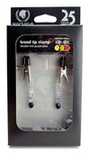 Broad Tip Clamp WPurple Beads