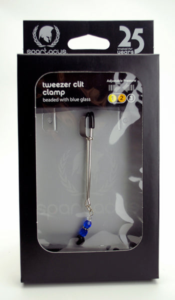 Tweezer Clit Clamp WBlue Beads