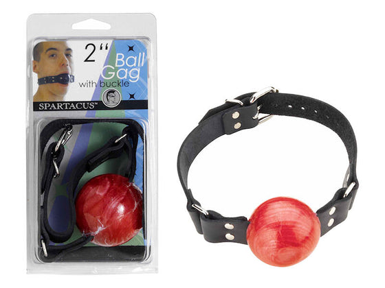 2in Red Ball Gag WBuckle