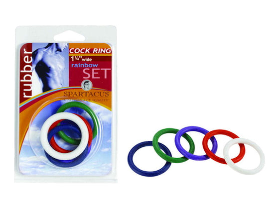 1 1/4in Soft C Rings Rainbow