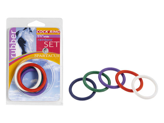 1 1/2in Soft C Rings Rainbow