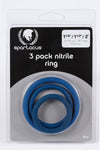 Nitrile Cock Ring SetBlue