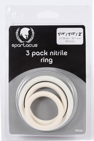 Nitrile Cock Ring SetWhite