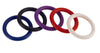 Cock Rings Nitrile 5 Pieces Rainbow