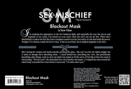 Sex & Mischief Blackout Mask
