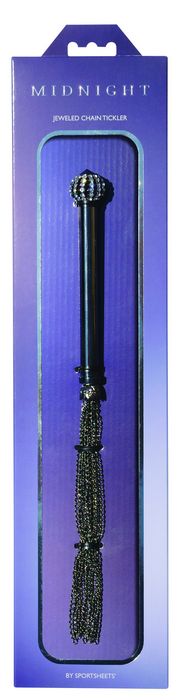 Midnight Jeweled Chain Tickler