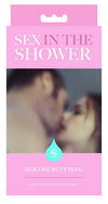 Sex In The Shower Black Silicone Butt Plug