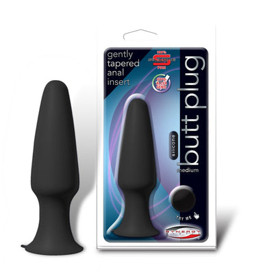 Silicone Butt Plug Medium Black
