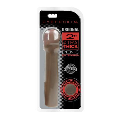 Cyberskin 2in Xtra Thick Dark Penis Extension