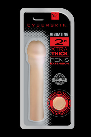 Cyberskin 4 Xtra Thick Vibrating Transformer Penis "