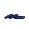 Hombre Snug Fit Silicone Thick CRing 3 Pk Navy