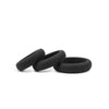 Hombre Xtra Stretch Silicone CBands 3 Pk Charcoal