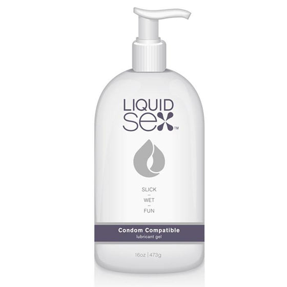 Liquid Sex Condom Compatible Lubricant Gel 16 Oz.