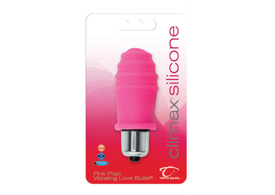 Climax Silicone Vibrating Bullet Pink Pop
