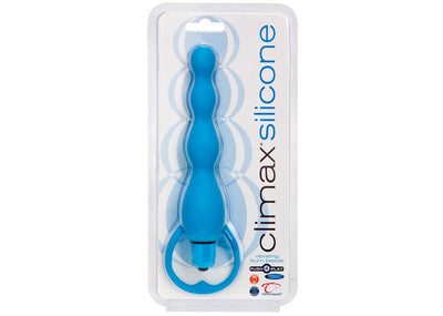 Climax Silicone Vibrating Bum Beads Blue