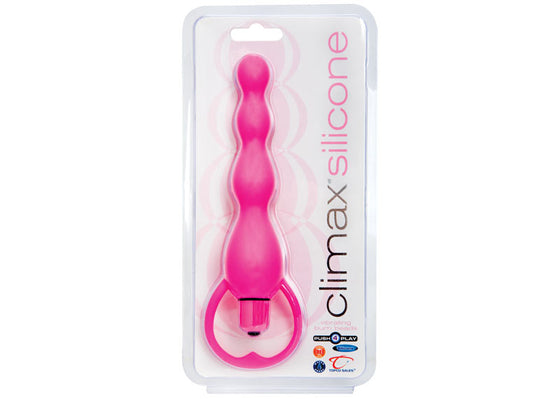 Climax Silicone Vibrating Bum Beads Pink