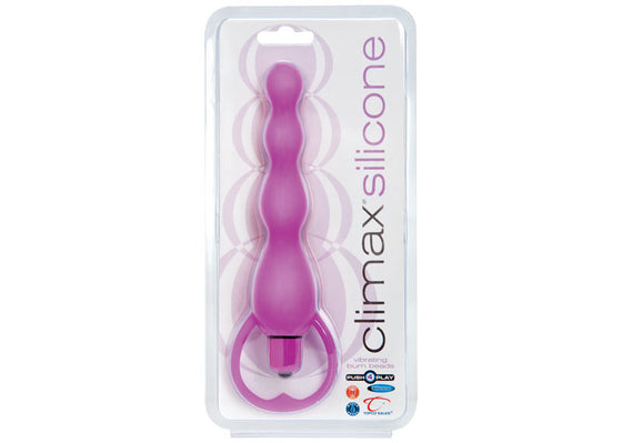 Climax Silicone Vibrating Anal Beads Purple