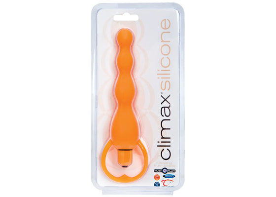 Climax Silicone Vibrating Bum Beads Orange