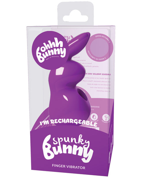 Vedo Spunky Bunny Finger Vibrator Purple