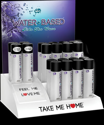 Wet Original Water Based 16 3 Oz. Bottles With 4 Free Testers & Free Display
