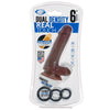 Cloud 9 Dual Density Real Touch 6in With Balls Brown