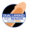 Cloud 9 Dual Density Real Touch Thick With Realistic Painted Veins & Balls 8 In With