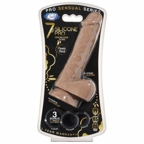 Cloud 9 Pro Sensual 7 Premium Silicone C Rings Tan "