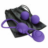 Kegel Training With 4 Weighted Balls & Pouch Purple Premium Silicone