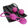 Kegel Training With 4 Weighted Balls & Pouch Pink Premium Silicone
