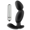Prostate Pro Soft Angled Tip Anal Prostate Massager Black WC Rings